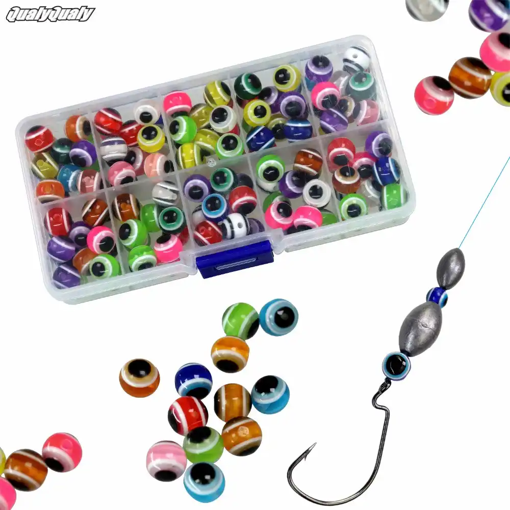 Texas Rig Beads Carolina Rigging Fishing Accessories 6mm 8mm 10mm 12mm