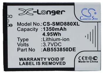 

Cameron Sino 1350mAh Battery AB553850DC, AB553850DE for Samsung B5702C, B5712C, D880, D880i, D888, D988, I608, W599, W619, W629
