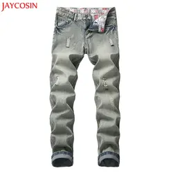 JAYCOSIN 1 шт. брюки для девочек повседневное Осень Прямые молнии проблемных джинсовые штаны из плотной шерстяной ткани Mid джинсы женщин