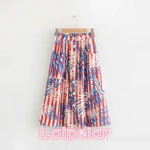 Винтажные Женские повседневные шикарные юбки до середины икры, летние сексуальные богемные юбки с пуговицами, женские милые тонкие пляжные юбки с принтом