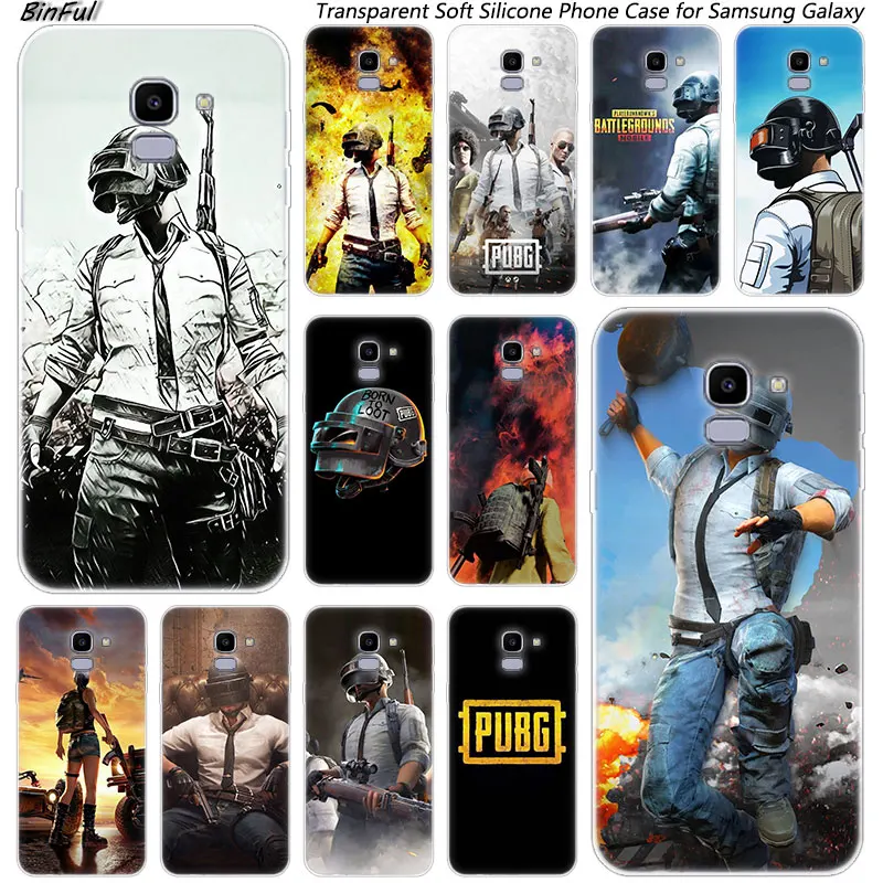 

Pubg game Soft Silicone Phone Case For Samsung Galaxy J8 J6 J4 2018 J2 Core J5 J6 J7 Prime J3 2016 2017 EU J4 Plus Fashion Cover