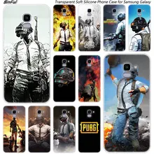 Juego pubg suave del teléfono de silicona funda para Samsung Galaxy J8 J6 J4 2018 J2 Core J5 J6 J7 primer J3 2016 de 2017 de la UE J4 Plus de la cubierta a la moda de la