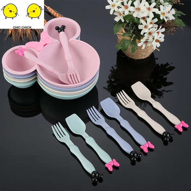 Children Gifts Cutlery Plate Fruit Snacks Dried Plates Bowl Dessert Dishes Dinnerware Baby And Bowls | Мать и ребенок