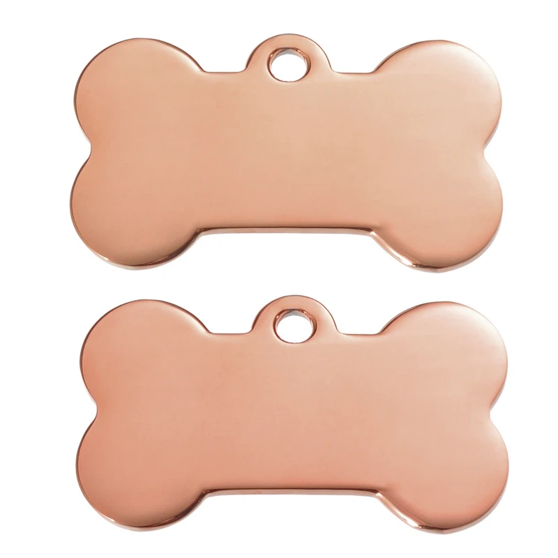 Нержавеющая сталь funique Pet ID Tag Bone Charm Двусторонняя Выгравированная собака кошка