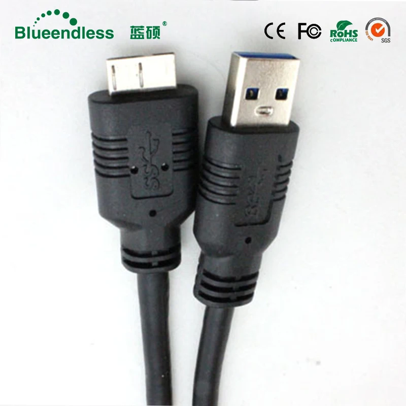 Кабель удлинитель USB 3 0 A Micro B 50 см usb кабель передачи данных для беспроводных