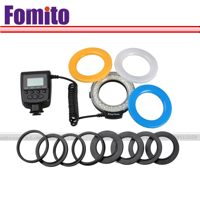 Travor Makro LED Ring Flash Light /Speedlite 48 LED für canon für nikon