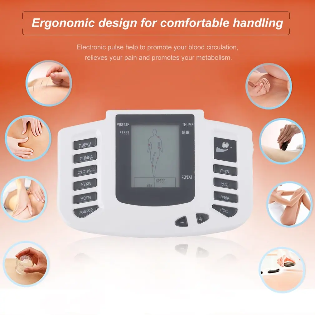 Electro-Stimulation massager electro estimulador Digital Electronic Body Slimming Pulse Massage Muscle Relax electro stimulation Electro-Stimulation massager electro estimulador Digital Electronic Body Slimming Pulse Massage Muscle Relax electro stimulation