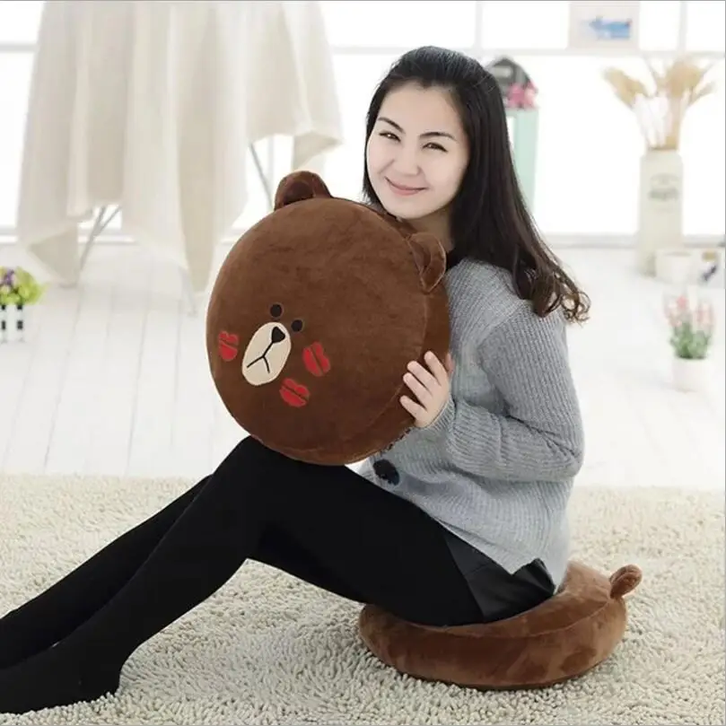 لطيف الدب البني الأبيض أرنب وسائد فخمة وسادة محشوة ألعاب من القطيفة الأطفال هدية المنزل كنبة مكتب الديكور