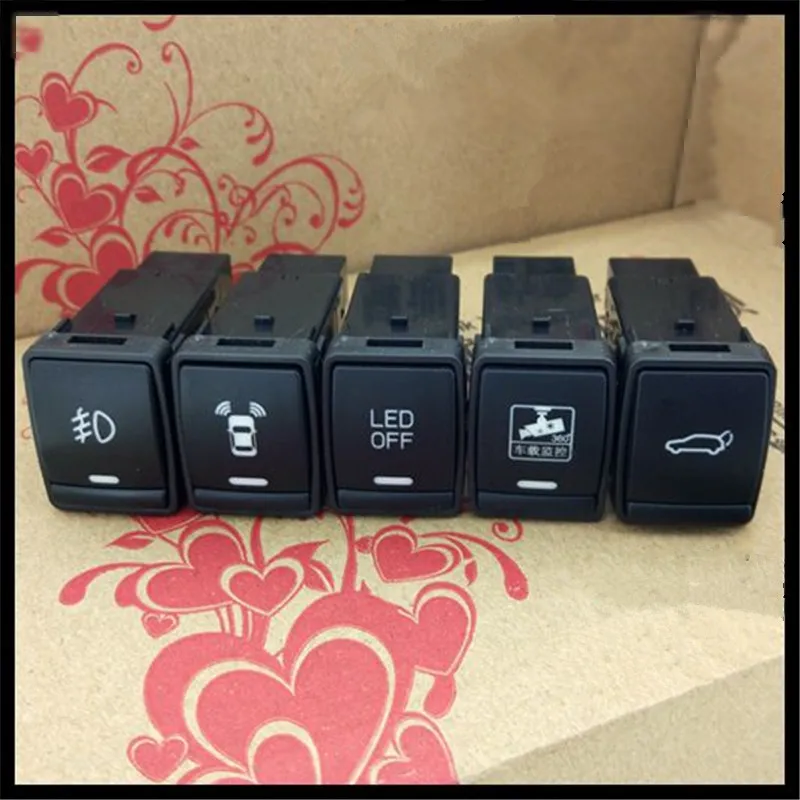 

JINGHANG Car LED & Radar switch & Fog lights button & Trunk/Tailgate switches & Recorder switch For Nissan Sylphy (new)