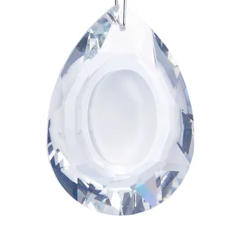 

3pcs/bag Teardrop-shaped Clear Glass Hanging Pendant Crystal Chandelier Lamp Parts Car Window Door Hanging Decor Halloween Tool