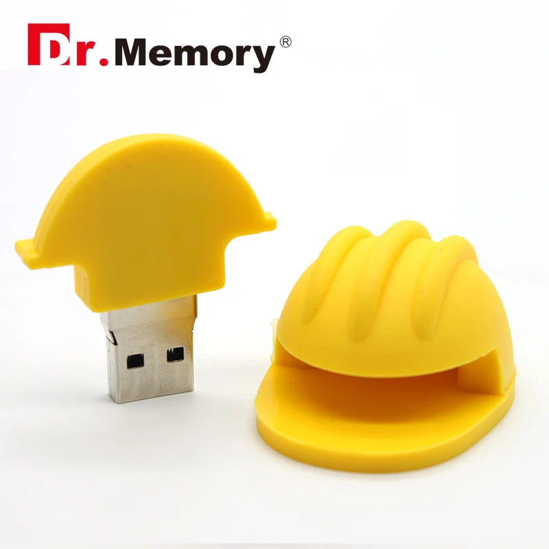 Creativity Flash Drive128g 64g Cartoon Safety Helmet Model  Usb Memory  Stick 16gb 32gb Personalized External Hard Drive Gift - Usb Flash Drives -  AliExpress