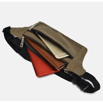 

Men Waist Packs Bag Casual Functional Money Phone Belt Bag Male Waist Gray Black Women Bag for Belt Canvas Hip Bag Fanny LSH594