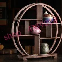 Твердая древесина Куриное Крылышко, деревянные, с закругленными углами(большие размеры) антикварные полки, орнамент маятник стеллаж для выставки товаров