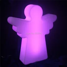 Multi Color Rechargeable Battery Plastic LED Christmas Angel Floor Lamp Remote Control Christmas Outdoor Decorative Mood Lamp classic plastic pe outdoor waterproof led floor lamp remote control rechargeable led glowing flower pot floor boughpot