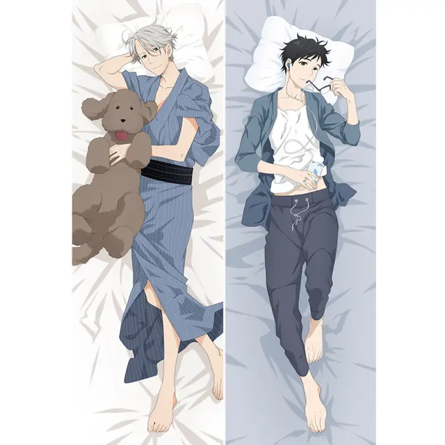 Anime Yuri On Ice Decoration pillow Covers Yuri Plisetsky wo sides Printed Pillow Cases Hugging