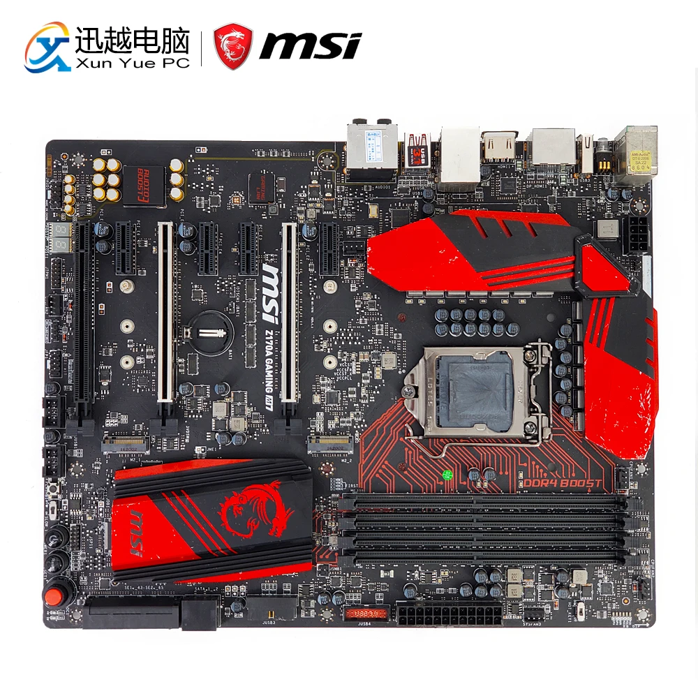 

MSI Z170A GAMING M7 Desktop Motherboard Z170 Socket LGA 1151 i3 i5 i7 DDR4 64G 2*M.2 SATA3 USB3.1 2*HDMI DP ATX