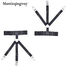Mantieqingway мужские черные остается Подвязки для женщин держатели Эластичный регулируемый противоскольжения Зажимы Рубашки для мальчиков Бретели для нижнего белья tirantes Hombre подтяжки Ремни