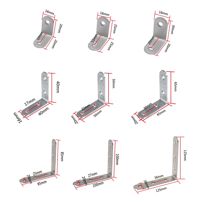 Угловые кронштейны из нержавеющей стали шарнирное крепление правый угловой кронштейн угловая скобка