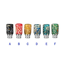 Sailing original electronic cigarette best jade drip tips flower spot for 510 thread atomizer 10pcs wholesale