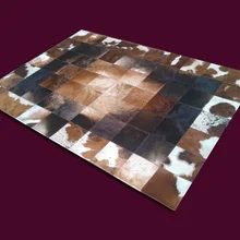 Модный художественный ковер натуральный ковер из яловой кожи захват