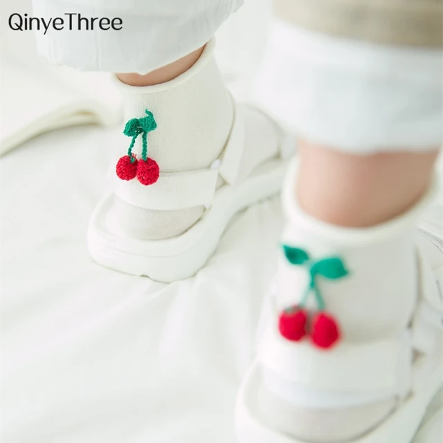Best Price New Cute fruit women's socks Kawaii Japanese fashion sokken heap with cherry watermelon velvet curling sock followed by pendant Best Price New Cute fruit women's socks Kawaii Japanese fashion sokken heap with cherry watermelon velvet curling sock followed by pendant