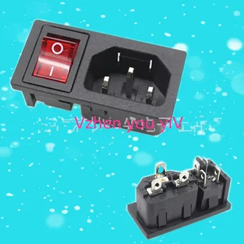 

AC power socket with fuse socket AC-03A with boat switch 10A 250V