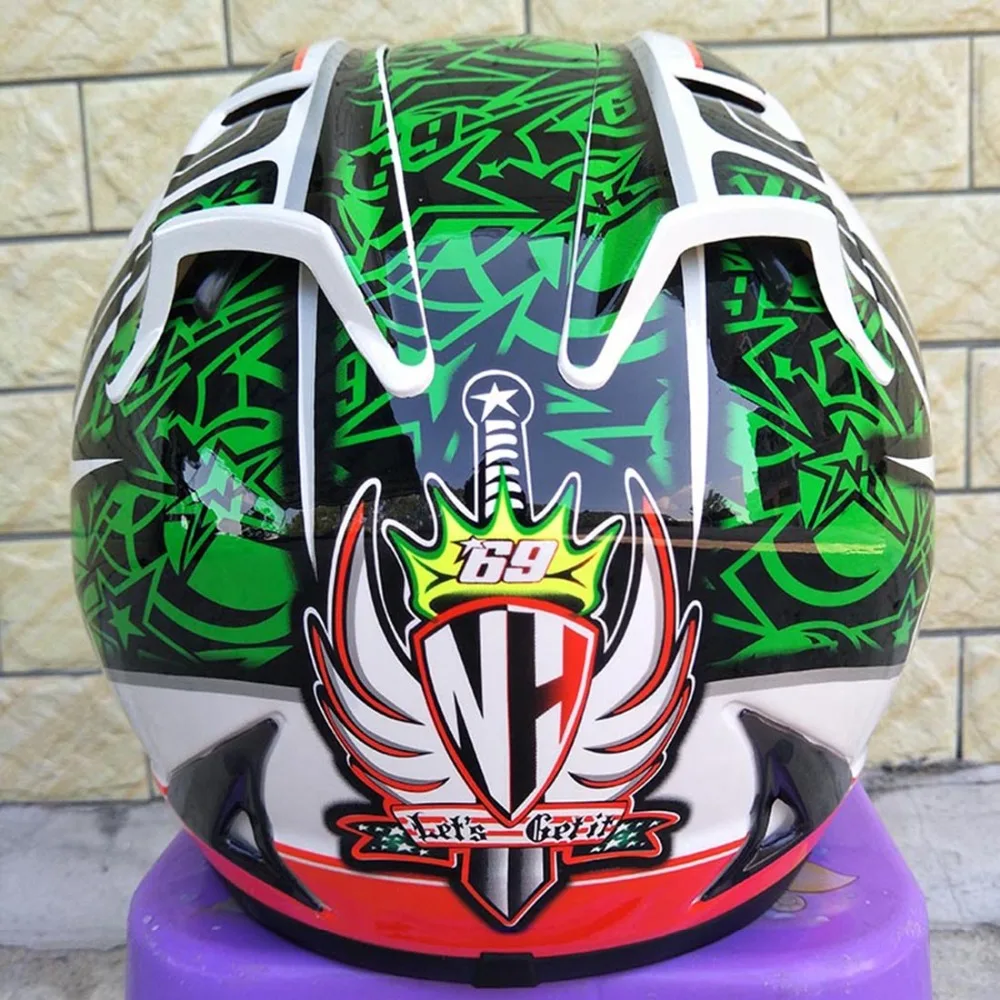 2018 мотоциклетный шлем capacete в горошек Зимние шлемы с полным лицом шлем|Шлемы| |