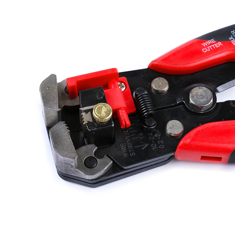 HS-D1 self-adjusting multi-function stripping crimper plier 0.2-6mm2 AWG24-10(Red/Yellow option