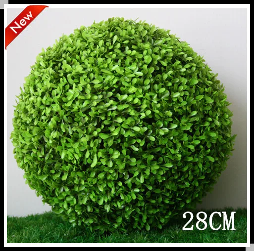 2016 28cm big grass ball round artificial plants decorative round grass