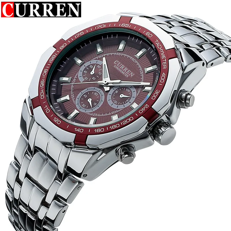 

Relogio Masculino Curren Watches Men Brand Luxury Stainless Steel Analog Quartz Watch Waterproof Male Sport Clock Men Wristwatch