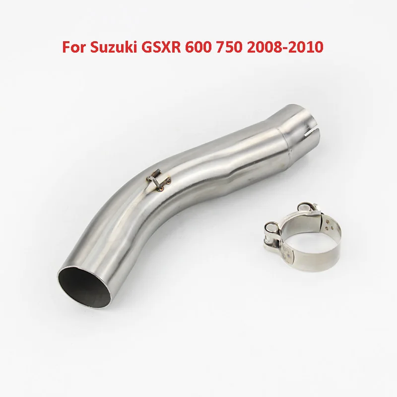 Выхлопная труба среднего звена Нержавеющая сталь подключения соединительная трубка для Suzuki GSXR 1000 2005-2006 GSXR 600 750 2006