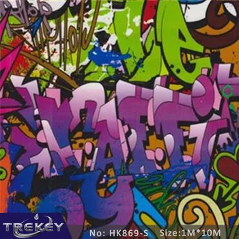 

Width 1M Graffiti Water Transfer Printing Film HK869, Hydrographic film, Hydro Arts Dipping Film, Photo Transfer
