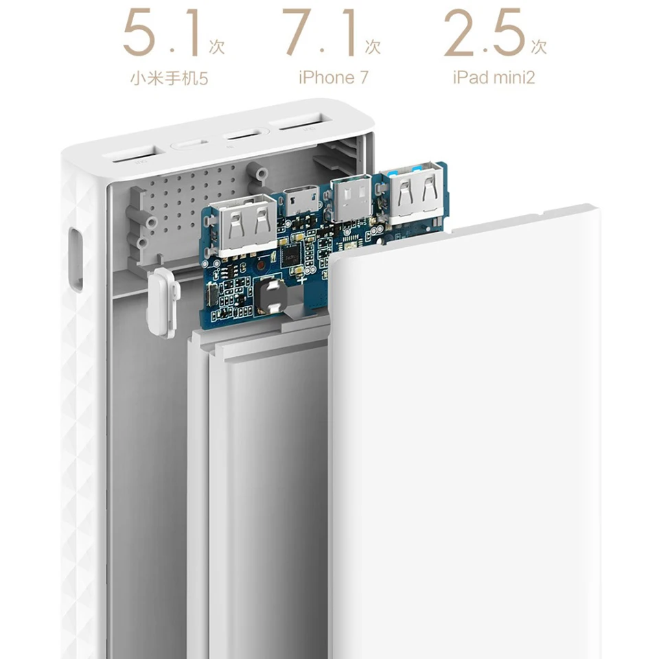 Xiao mi Z mi Дополнительный внешний аккумулятор 20000 мАч быстрое зарядное устройство QC 3,0 зарядка QB821 для iPhone huawei usb type C PD Быстрая зарядка