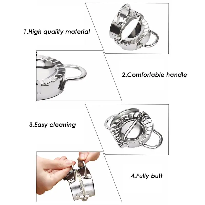 

China Jiaozi Dumpling Empanada Dough Press Large Maker Tool Mould Mold Tool 2018