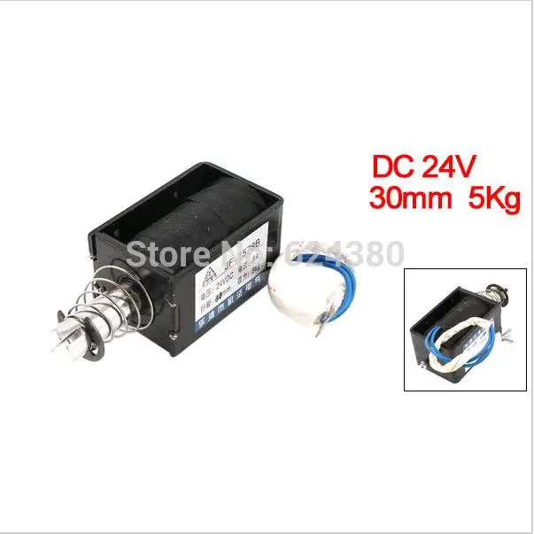1 PCS NOW JF-1578B DC 24V Push Pull Type Open Frame Solenoid Electromagnet 30mm Stroke 50N 5Kg 11LB Force Discount цена 1 PCS NOW JF-1578B DC 24V Push Pull Type Open Frame Solenoid Electromagnet 30mm Stroke 50N 5Kg 11LB Force Discount цены онлайн