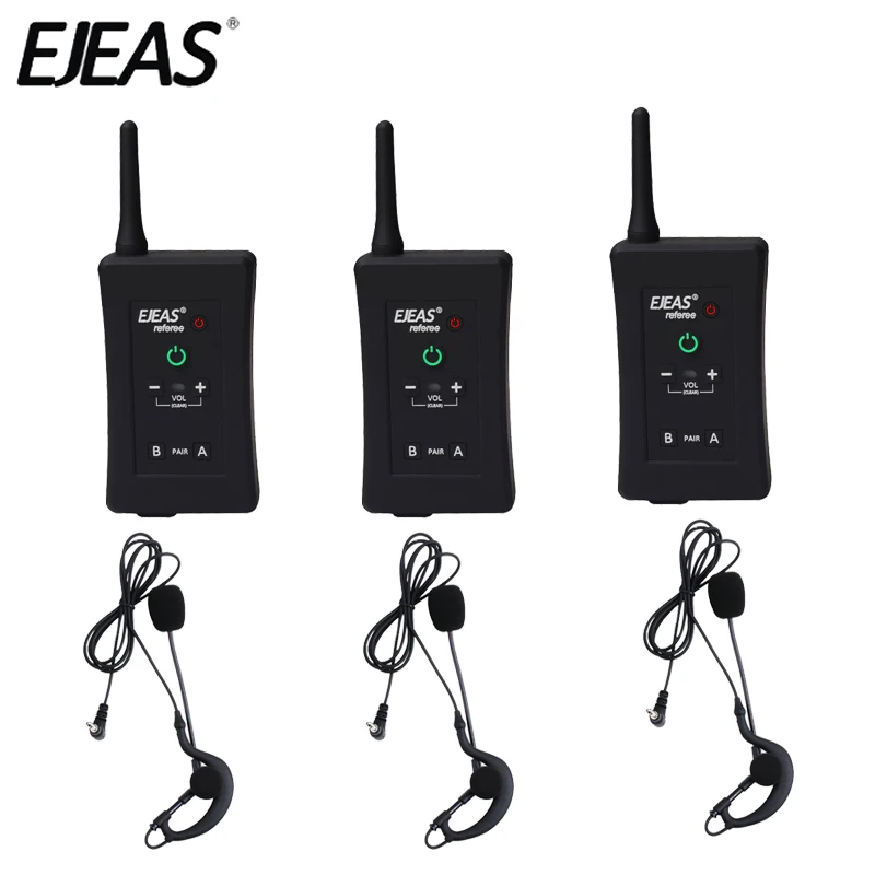 3pcs Latest EJEAS Brand FBIM Football Soccer Referee Motorcycle
