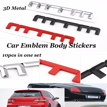 

10pcs /lot Metal 3D Decals label car brand Series MTM Car Emblem logo Badge decoration mtm label covers Car Body Stickers