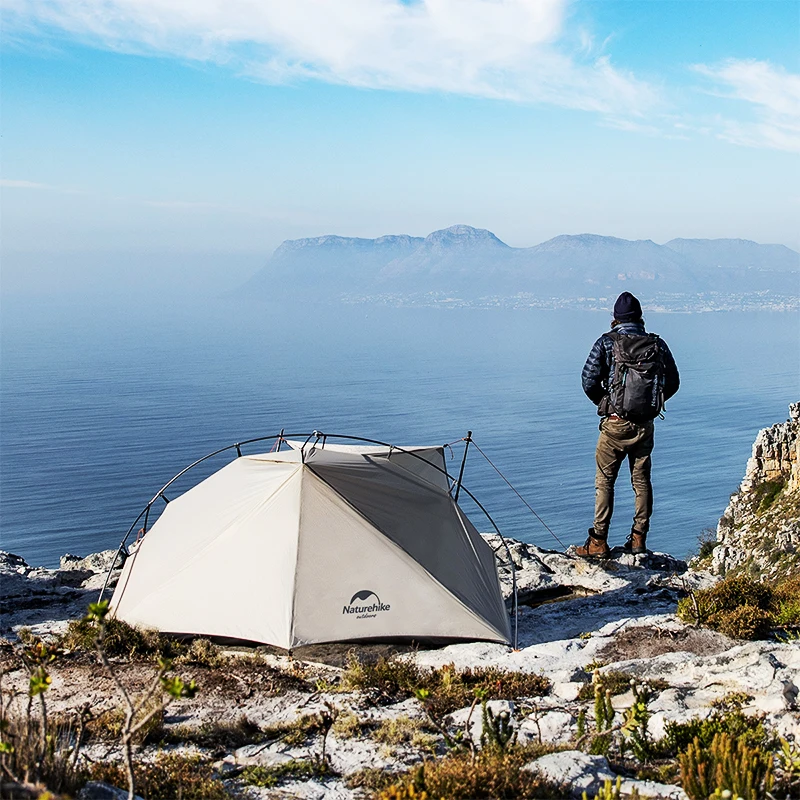 Naturehike Сверхлегкий Открытый bivouac палатка легкая установка 1 человек туристическое снаряжение 150D нейлоновые палатки с силиконовым покрытием