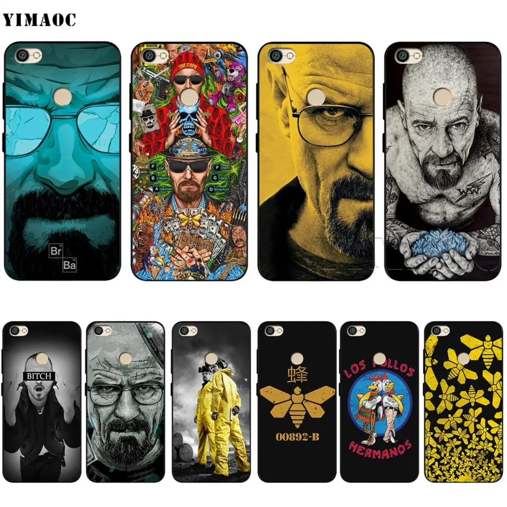 

YIMAOC Heisenberg Breaking Bad Silicone Case for Xiaomi Redmi Note 4 4x 4a 5 5a 6 8 Pro Prime Plus