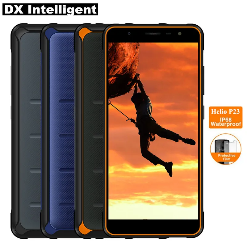 Poptel P10 Глобальный 4G LTE IP68 Водонепроницаемый смартфон 5 дюйма ips MTK6763 Octa Core 4 GB