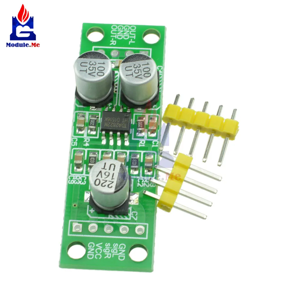 

2x1.5W TDA2822 Dual Channel Stereo Audio Amplifier Module Power Amplifier Board Audio Board 5V 41x20mm Amplificador Audio