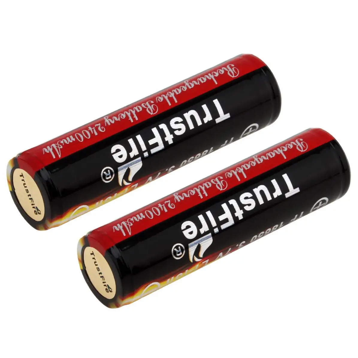 2 шт./лот TrustFire 3,7 V 18650 2400mAh литий-ионная аккумуляторная батарея с защищенной печатной платой+ Портативная Батарейная коробка