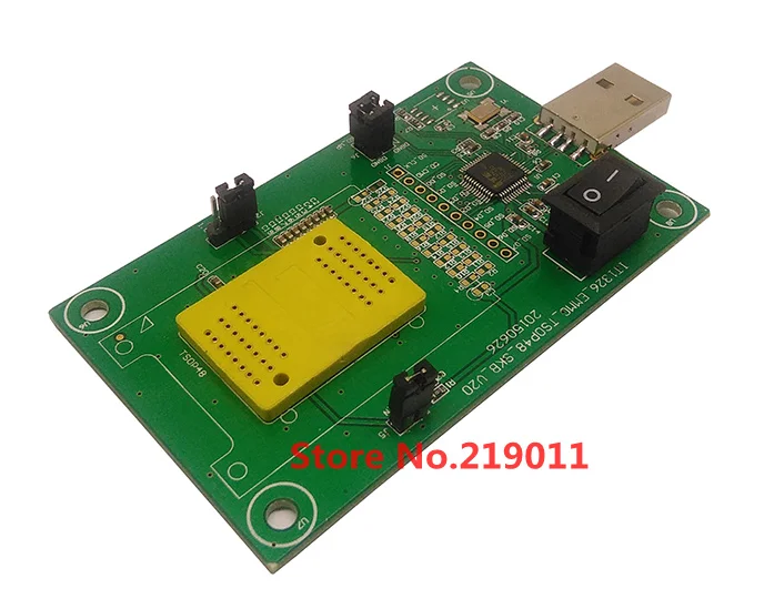 EMMC153/169 тестовая розетка с USB интерфейсом ридер Размер 12x18 шаг 0 5 мм для BGA169 BGA153 nand