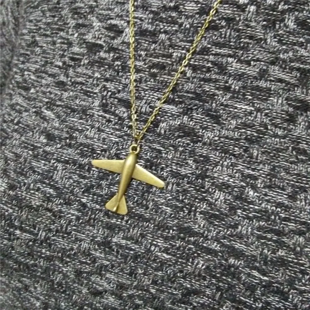 Buy 10Pcs) Vintage Plane Airplane Chain Pendant