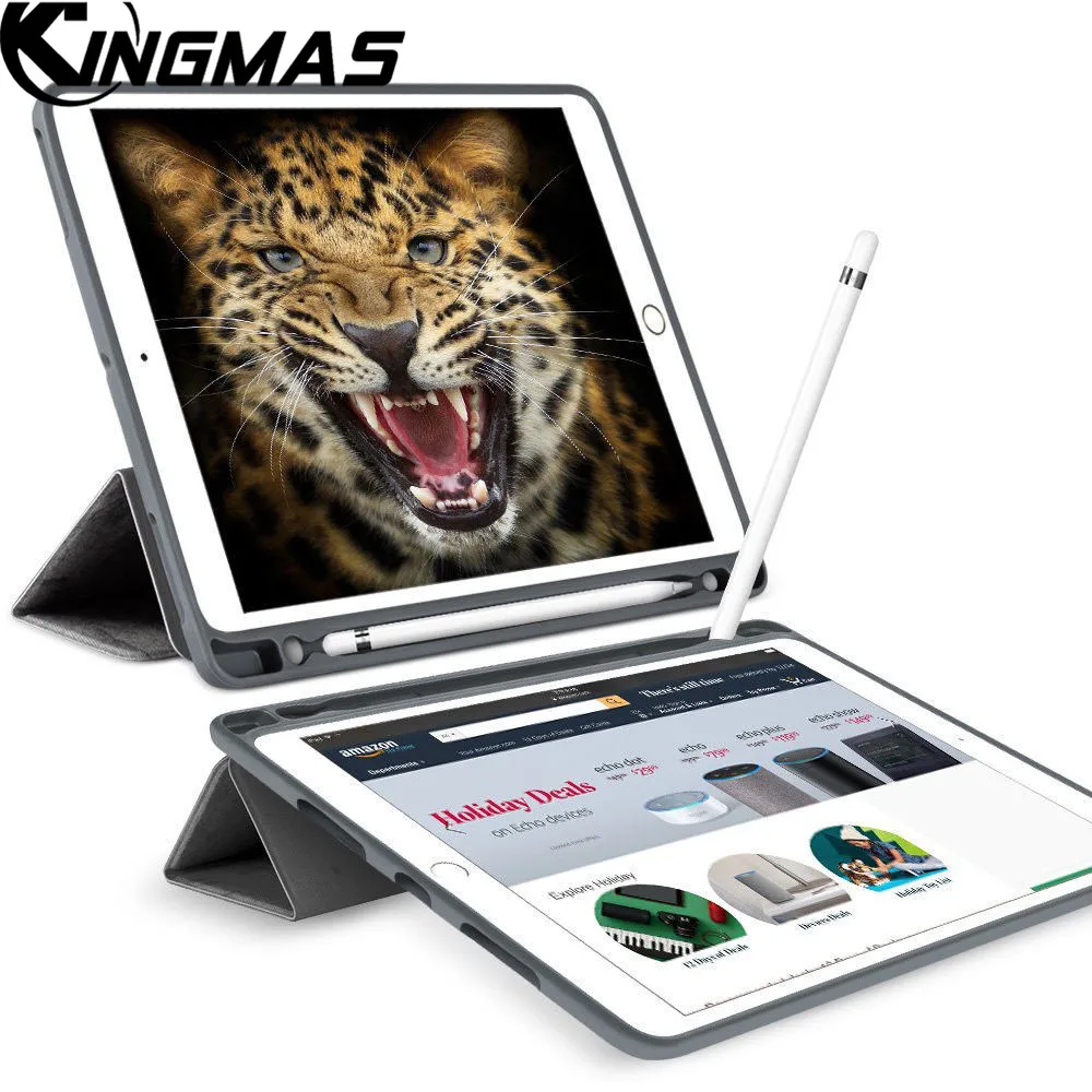

Magnetic Stand Smart PU Leather Case for iPad 9.7 2017 2018 A1822/A1893 Tablet Funda Cover With Slots/Holder for Pencil