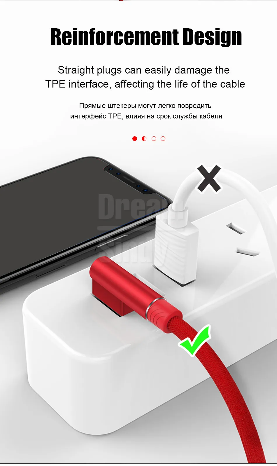1 м 2 м 3 м 90 градусов USB зарядное устройство для передачи данных Быстрый кабель для Xiaomi Redmi для samsung для huawei Honor телефон происхождения длинный шнур Быстрая зарядка