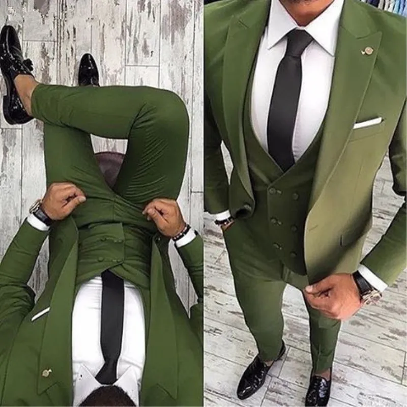 Индивидуальный заказ серые костюмы для Для мужчин комплект из 3 предметов (куртка + брюки + жилет + галстук) Terno Masculino пиджак для жениха