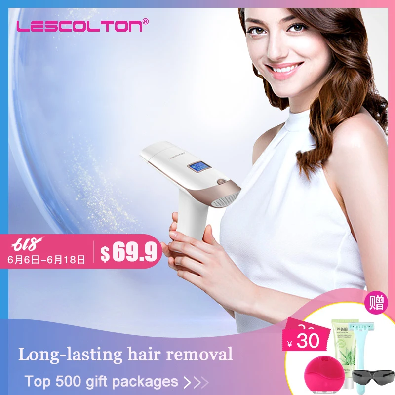 

Lescolton 3in1 Epilator pulsed IPL Laser Hair Removal Device Permanent Hair Removal Bikini Trimmer Armpit Hair Removal machine
