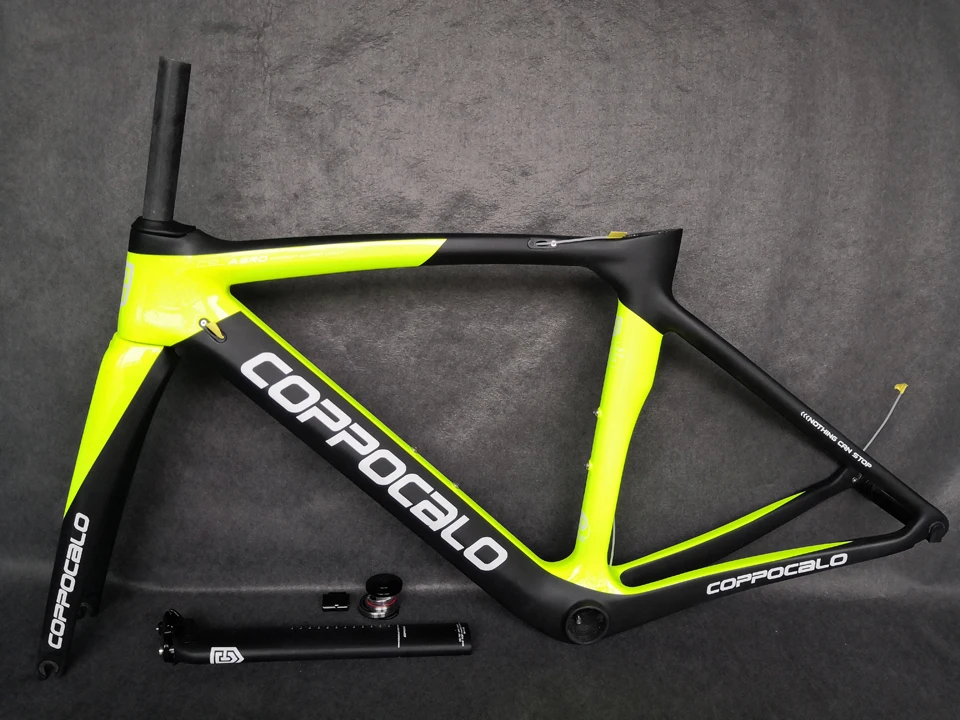 size frame 47 frame new Fluo carbon 2019 COPPOCALO P03 bike PRIME yellow