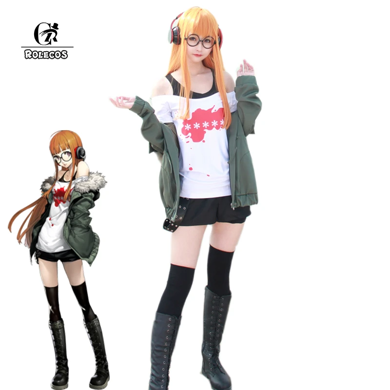 Rolecos Game Persona 5 Cosplay Costume Futaba Sakura Cosplay Costume Persona 5 The Animation Sakura Futaba Women Cosplay Aliexpress